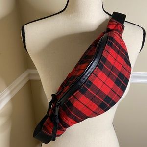 Urban outfitters Buffalo plaid belt bag sling NWOT